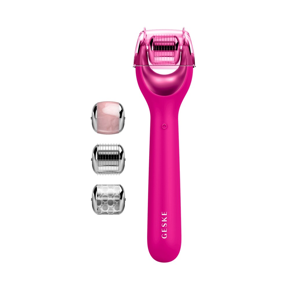 GESKE MicroNeedle Face Roller 9in1 masážní váleček s mikrojehličkami magenta - bestkup.cz