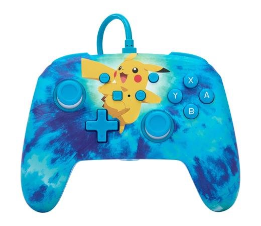 PowerA Vylepšený kabelový ovladač pro Nintendo - Tie Dye Pikachu - bestkup.cz