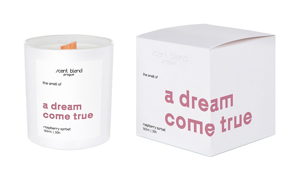 Scent Blend Svíčka s vůní A Dream Come True 160 ml - bestkup.cz