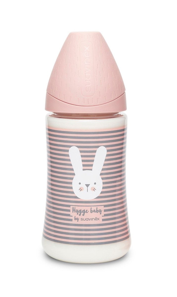 Suavinex Premium Hygge Láhev 0m+ 270 ml 1 ks proužky růžová - bestkup.cz