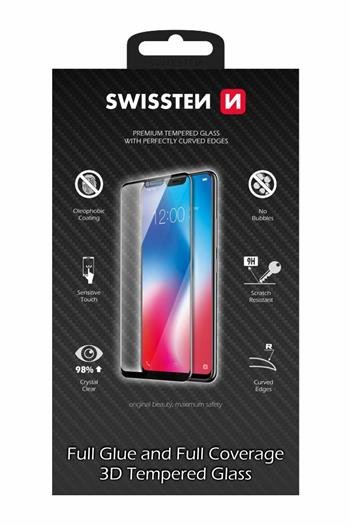 Tvrzené sklo Swissten Ultra Durable 3D Full Glue Glass pro Apple iPhone 12 Pro Max