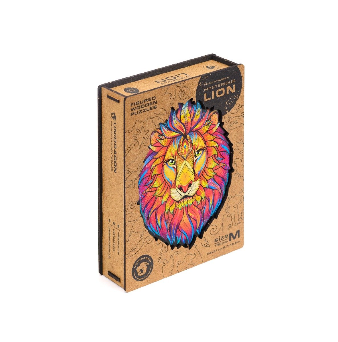 Unidragon Dřevěné puzzle Mysterious Lion 327 ks - bestkup.cz