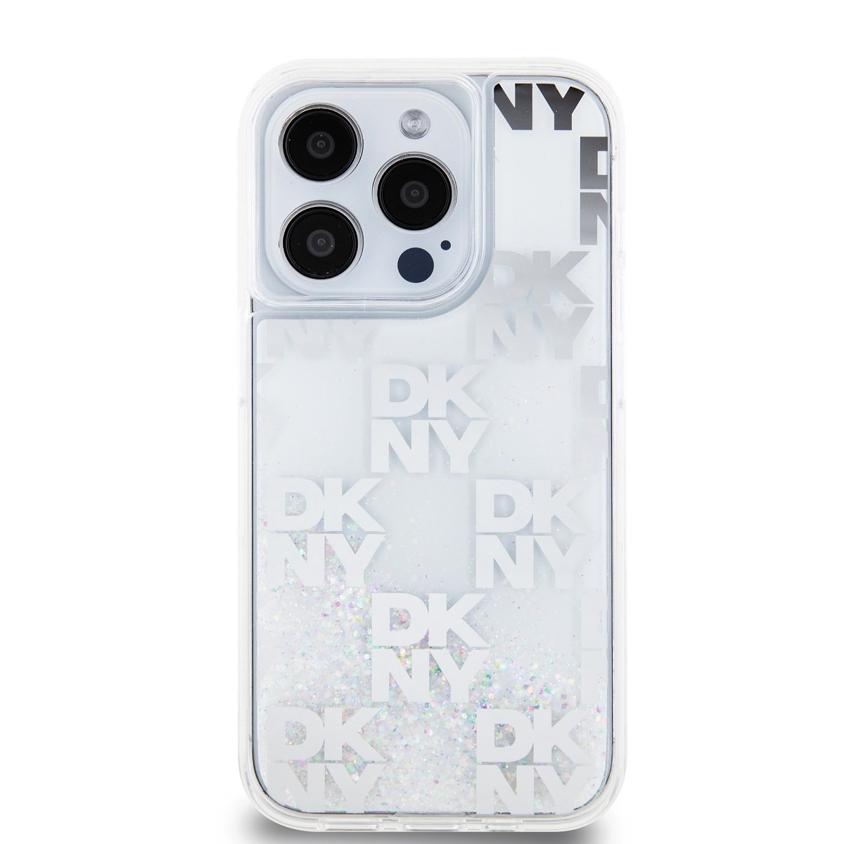 Zadní kryt DKNY Liquid Glitter Checkered Pattern pro Apple iPhone 15 Pro