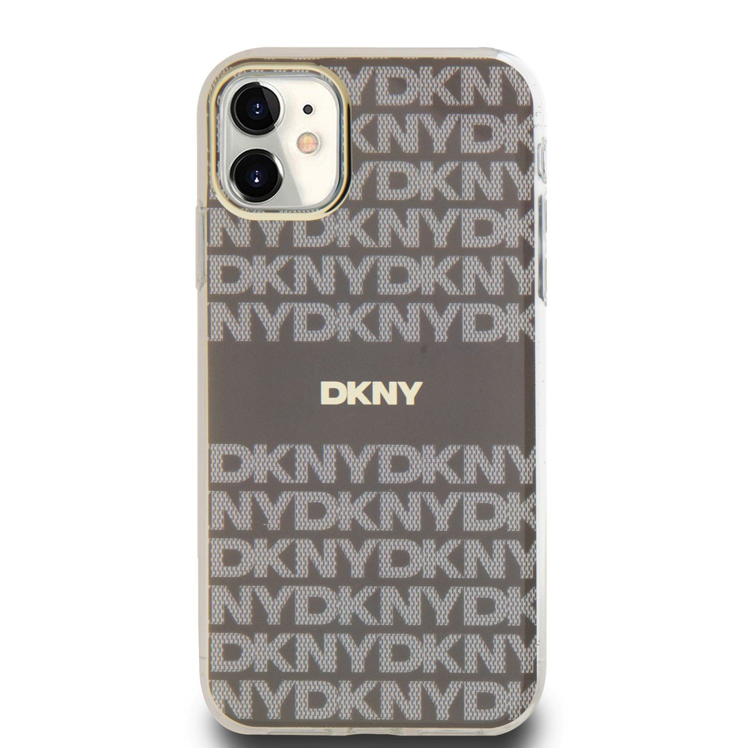 Zadní kryt DKNY PC/TPU Repeat Pattern Tonal Stripe Magsafe pro Apple iPhone 11