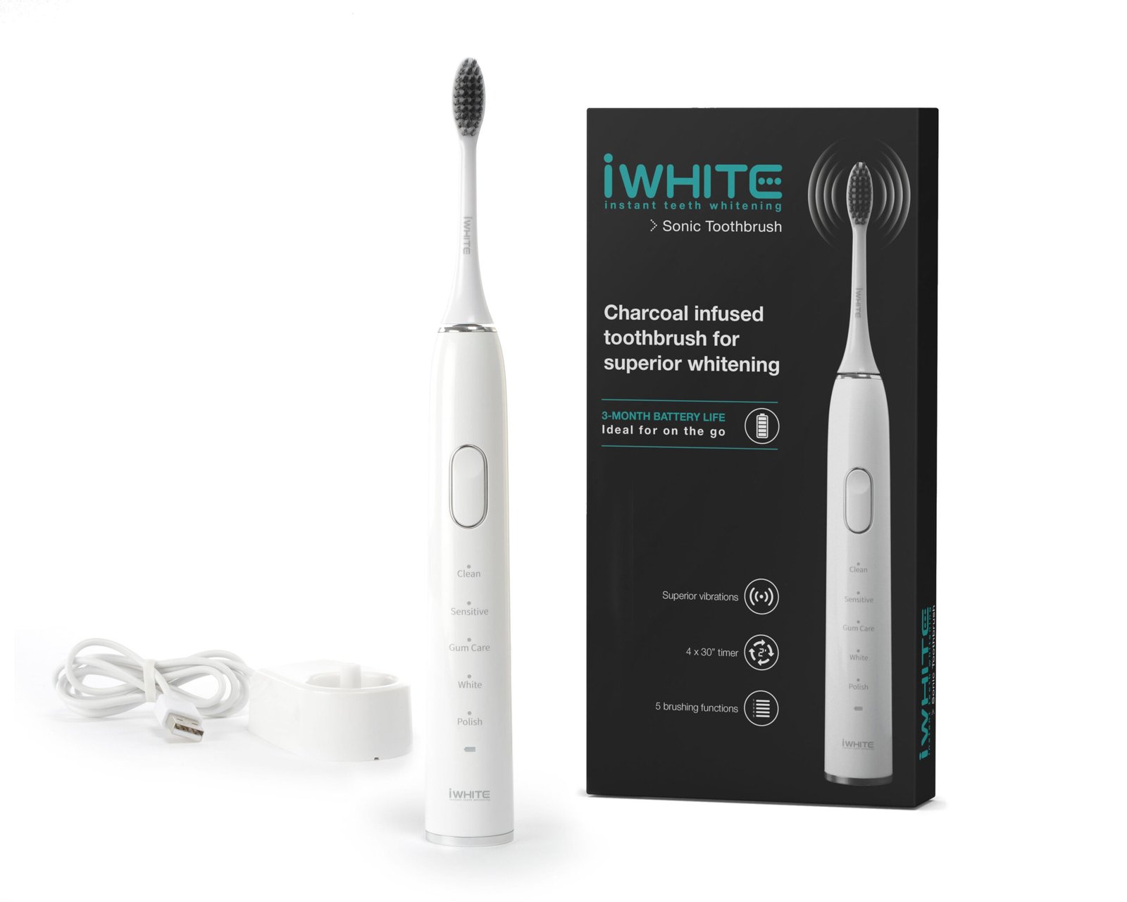 iWhite Sonický kartáček s aktivním uhlím - bestkup.cz